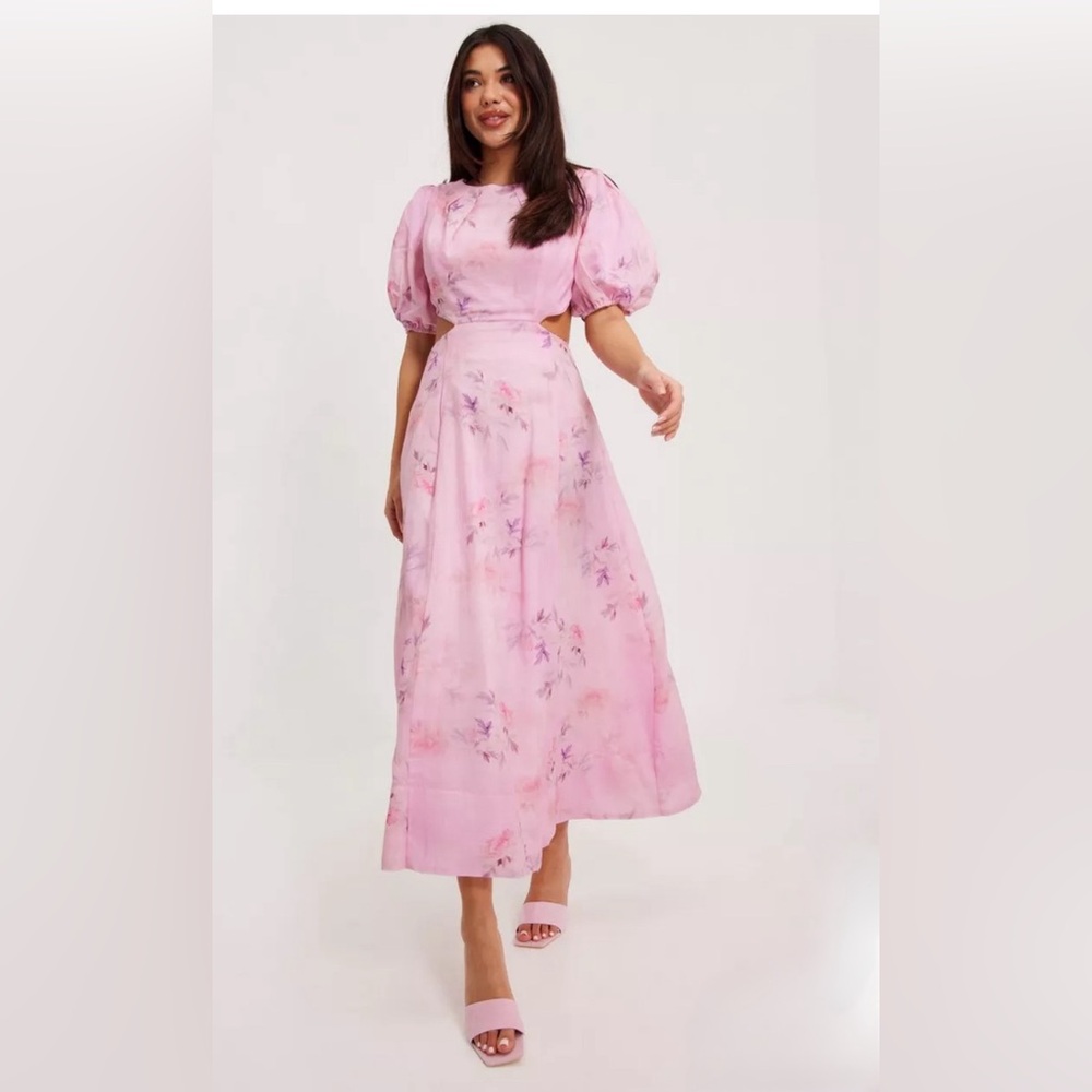 Bardot Malina Open-Back Floral Midi Dress